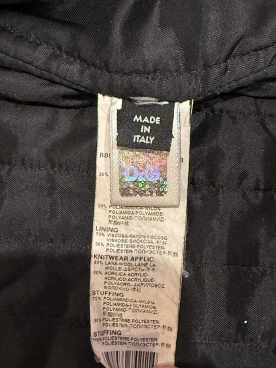 Dolce & Gabbana Virgin Wool Bomber Jacket Men’s Sz M - Picture 6 of 9